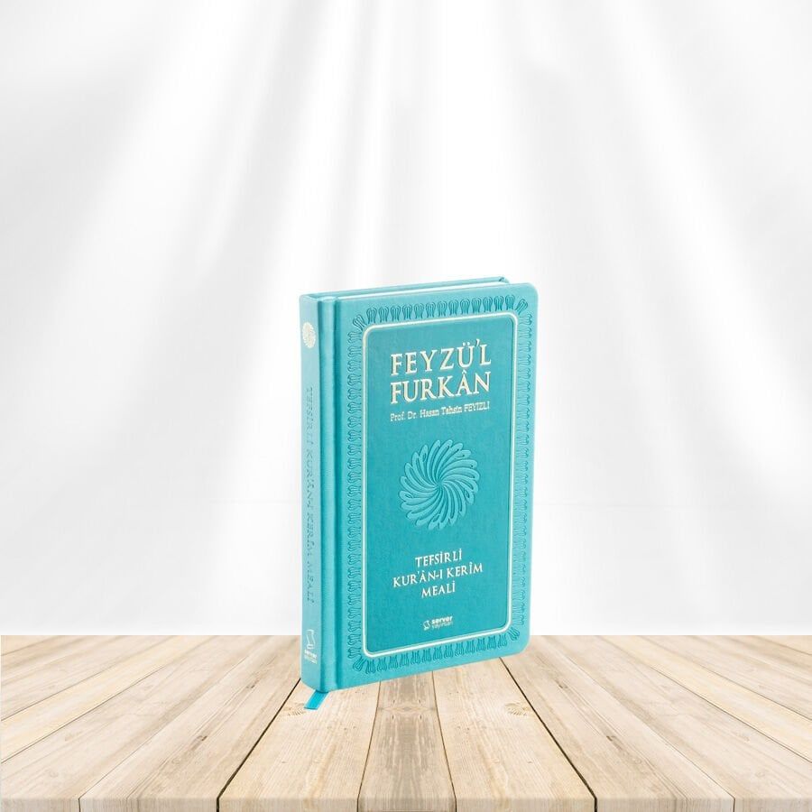 Feyzü'l Furkan Tefsirli Kur'an-ı Kerim Meali (Sempatik Cep Boy - Tefsirli Meal - Ciltli) - Turkuaz