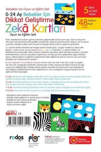 0-24 Ay Bebekler İçin Dikkat Geliştirme-Zeka Kartları Oyun Ve Eğitim Seti