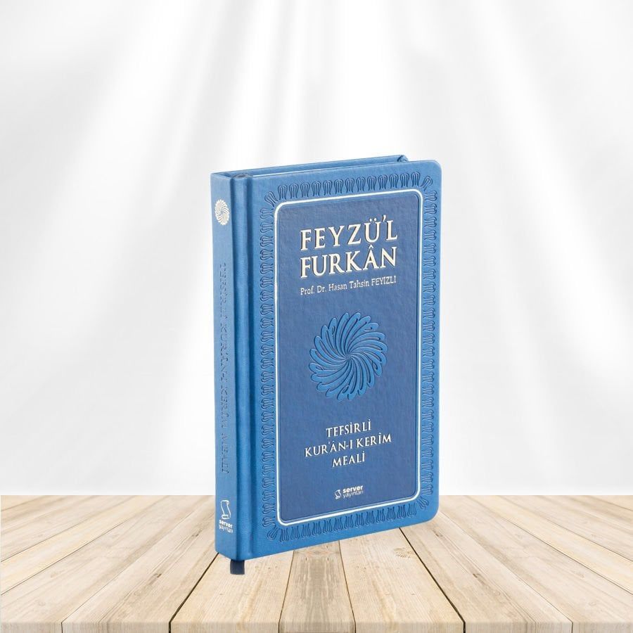 Feyzü'l Furkan Tefsirli Kur'an-ı Kerim Meali (Orta Boy - Tefsirli Meal - Ciltli) - LACİVERT