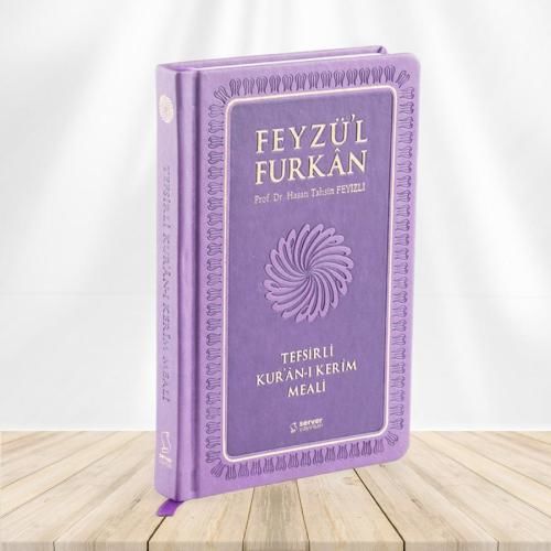Feyzü'l Furkan Tefsirli Kur'an-ı Kerim Meali (Büyük Boy - Tefsirli Meal - Ciltli) LİLA