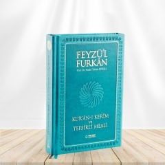 Feyzü'l Furkan Kur'ân-ı Kerîm ve Tefsirli Meali (Orta Boy - Mushaf ve Meal) [MIKLEPLİ CİLTLİ] TURKUAZ/LACİVERT/PEMBE