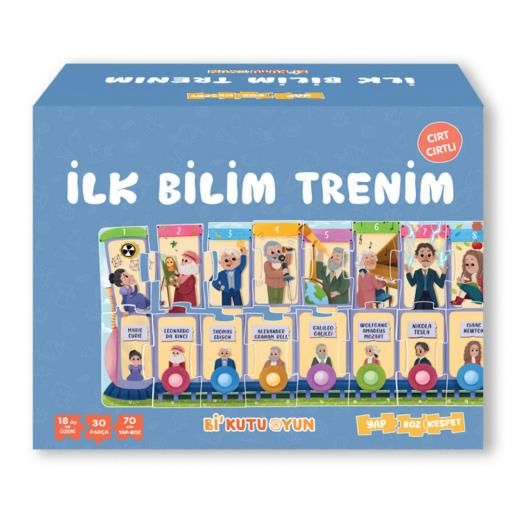 İlk Bilim Trenim - Cırt Cırtlı Yapboz Ve Kitap Seti