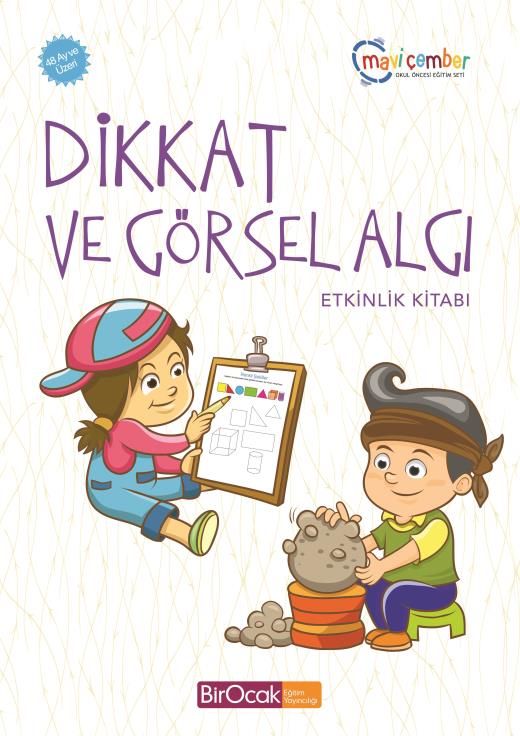 Dikkat Ve Görsel Algı Etkinlik Kitabı - Mavi Çember (48 Ay Ve Üzeri)