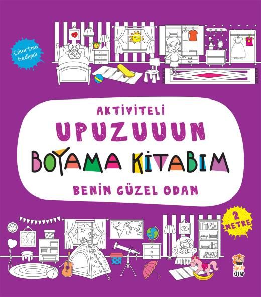 Aktiviteli Upuzuuun Boyama Kitabım - Benim Güzel Odam